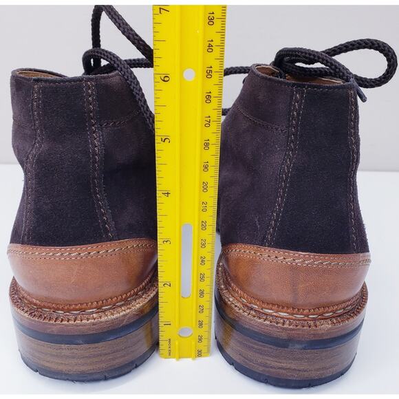 RALPH LAUREN FARLEY Brown Sport Suede Leather Boots Men's 11.5D Made in Italy - Picture 5 of 16